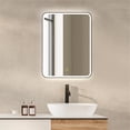 thumbnail image 4 of Ostaria 24" Aluminum Surface-Mount/Reccessed Lighted Mirror Medicine Cabinet, 4 of 18