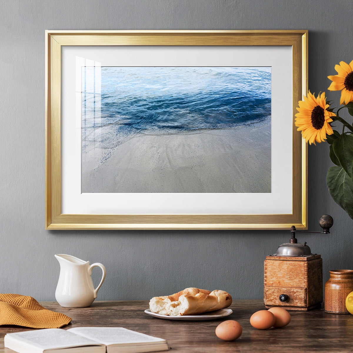 Aegean Blue Water Premium Framed Print - Ready to Hang