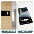 thumbnail image 4 of 2 letreros de baño para hombres y mujeres, letreros de baño unisex., 4 of 7