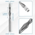 thumbnail image 4 of CIVG Downcut Spiral Flush Trim Router Bit Sturdy Carbide Flush Cut Router Bit with 1/4inch Shank Double Bearing 1-1/8 Inch Cutting Length 3inch Overall Length for Softwood Hardwood, 4 of 10