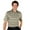 Army Green/Camel, variant on Monterey Club Men's Solar Stripe Texture Golf Polo Shirt #1636