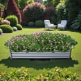 thumbnail image 5 of Tcbosik Galvanized Raised Garden Bed, 8x4x1.5ft Outdoor Planter Box, Metal Plant Container for Vegetables Planting, Silver, 5 of 11
