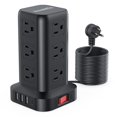 thumbnail image 1 of Power Strip Protector contra sobretensiones Tower SMALLRT USB C 12AC 4USB de 15 pies, 1 of 7