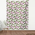 thumbnail image 4 of Ambesonne Vegetable Fabric by the Yard Upholstery, Whole and Halved Beets, 10 Yards, Lime Green and Purple, 4 of 5