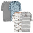 thumbnail image 1 of Pijamas para Bebé Varón Gerber Paquete de 4 Azul Jungla 0-6 Meses, 1 of 7