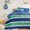 Rugby Stripe Navy/Green, variant on Sleep Zone Kids Twin Comforter Set, Cozy Jersey Knit Bedding Set, Warm and Easy Maintain for All Seasons, 100% Microfiber Bedding Set for Boys, 1 Comforter, 1 Pillowcase (Bulldozers, Twin)