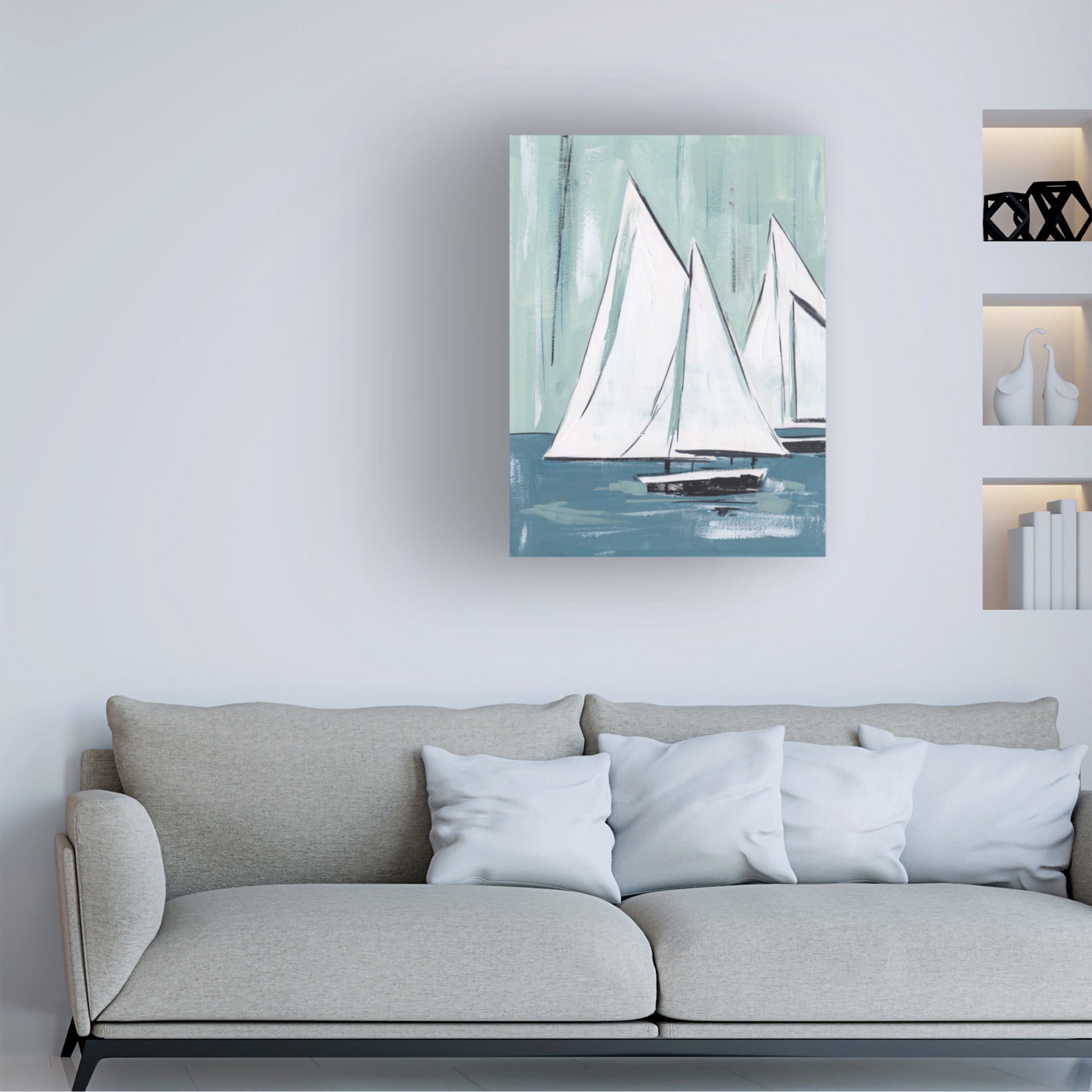Trademark Fine Art Melissa Wang Sailing Winds I Canvas Wall Art