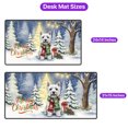 thumbnail image 5 of Merry Christmas West Highland White Terrier Snowy Winter with Tree Decorations Desk Mat Full Keyboard Mouse Pad Westie Westy Dog Lover Large Mousepad - 12020, 5 of 5