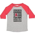 thumbnail image 3 of Inktastic Sickle Cell Awareness Strength Courage and Support Boys or Girls Toddler T-Shirt, 3 of 5