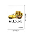 thumbnail image 4 of Amhnf Sunflower Truck Welcome Garden Flag For Home Outdoor Garden Yard Decor 12x18 inch, 4 of 5