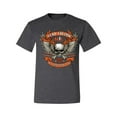 thumbnail image 2 of Wild Bobby, Lead Follow or Get The Hell Out Of The Way MC 1969 Motorcycle Pop Culture Men's Graphic T-Shirt, Heather Black, X-Large, 2 of 3