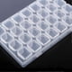 thumbnail image 4 of Clear Plastic 28 Slots Adjustable Shelf Medicine Pill Jewelry Storage Organizer Box Container, 4 of 5