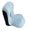 Blue, variant on 1. Ergonomic Automotive Seat Cushion With Ice Silk Cover Memory Foam Back Cushioning Breathable Pad For Long Drives