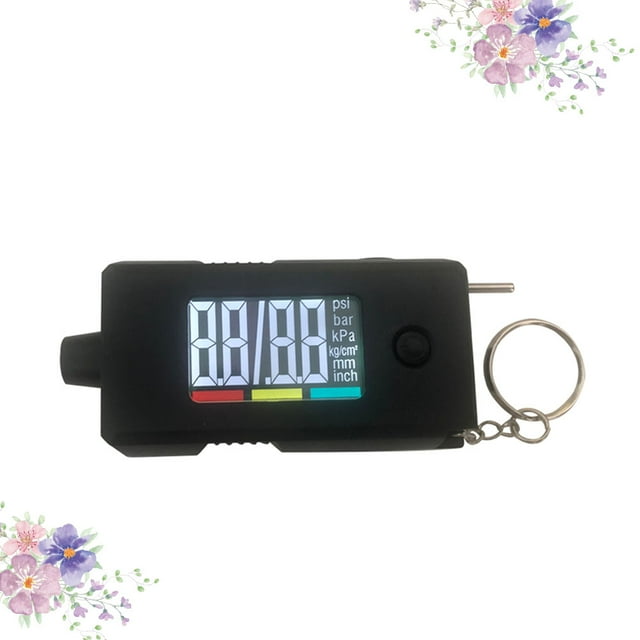 unbranded Medidor Digital De Presión De Llantas Para Auto Con Pantalla Clara Ergonómico Color Negro