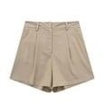 thumbnail image 5 of new summer women's linen blended vest+shorts-brown vest-M, 5 of 6