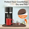 thumbnail image 4 of Tapis de Cafetière en Silicone avec Lèvres, 24 Pieds' x 16 Pieds' Tapis de Cafetière Robuste pour Comptoirs, Plateau à Café Adapté aux Machines à Café sous Appareil Automatique Accessoire Espresso, Marron, 4 of 4
