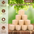 thumbnail image 3 of Txkrhwa 50PCS 1 Inch Wood Blocks for Crafts Pine Wooden Cubes Unfinished Wood Square Craft Cube Natural Wooden Blocks for Model Making Crafts DIY Projects, 3 of 9