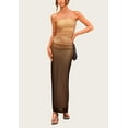 thumbnail image 5 of PRETTYGARDEN Women's Summer Maxi Bodycon Dresses Strapless Tube Top Printed Long Party Club Slit Dress, 5 of 6