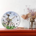 thumbnail image 6 of SKYSONIC Flower Fairy Girl Butterfly Wall Clock 10 Inch Silent Non Ticking Round Clock Oil Painting Clock Easy to Read Clock for Living Room Bedroom Bathroom Home Decor, 6 of 7