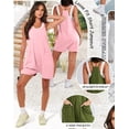 thumbnail image 4 of ANRABESS Womens Rompers Summer Casual Loose Sleeveless Overalls Spaghetti Strap Shorts Jumpsuit 2026 Beach Vacation Clothes XXL Brown XXL, 4 of 9