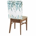 thumbnail image 2 of Green Eucalyptus Leaves Dining Chair Back Cover Only, Farm Plant Country Watercolor Set of 4 Chair Back Covers, Removable Washable for Dining Room, Banquet & Holiday Decoration, 2 of 9