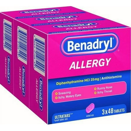 Benadryl Allergy Ultra Tablets, 144 Ct