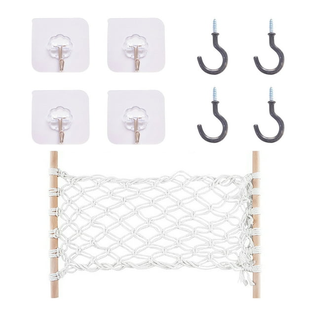 Boovnll Kitchen Organizers and Storage, Home Kitchen Fruit Hanging Basket Cotton Rope Hand-Woven Storage Basket, Kitchen Rack, Organization and Storage