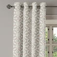 thumbnail image 3 of Ambesonne Flower Grommet Curtain, Vintage Minimalist Blossom, 50"x108", Blue Grey and Eggshell, 3 of 5