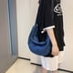 thumbnail image 5 of Bolso Masa Informal Unisex Bolso Diario Mezclilla Gran Capacidad para Pareja (azul Oscuro), 5 of 9