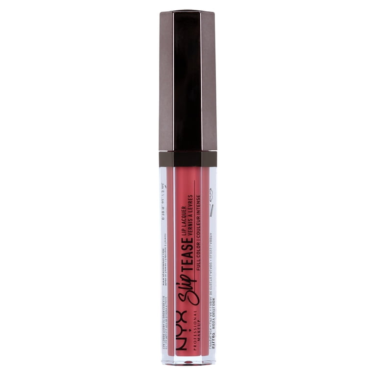 NYX NYX Professional Makeup Slip Tease Full Color Lip Lacquer, Rosy