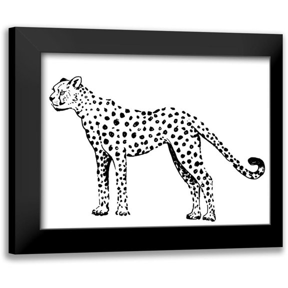 Pinto, Patricia 14x12 Black Modern Framed Museum Art Print Titled - Cheetah