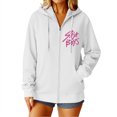 thumbnail image 3 of Pop cazadora para niña Hooded Sweatshirt,Soft Streetwear Pullover,Cute Long Sleeve Hoodie for Fall Winter Unisex （White）, 3 of 4