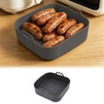 thumbnail image 2 of SIfdSeng Doublure de Cuisson Carrée en Silicone Résistante à la Chaleur Réutilisable pour Friteuse à Air Chaud Domestique, 2 of 6