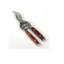 Spring Loaded Trimmer 8" Bypass Pruning Shear Forged Stainless Steel Wood Handel