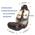 thumbnail image 2 of Lsque Flower Cat Couple Pattern Car Seat Covers for Front Seats , Waterproof Seat Covers for Cars, Sporty Front Seat Covers,Car Seat Cover Protector Front Seats, 2 of 5