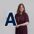 thumbnail image 4 of Vispronet Alphabet Yard Letter Sign Set – Includes All Letters – 26pcs Total – Includes One of Each Letter in Alphabet A-Z – Weather-Resistant Corrugated Plastic (Navy Blue), 4 of 7
