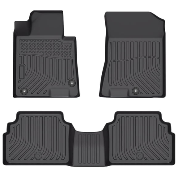 Car Mats Replacement for Floor Liners Hyundai Sonata 2020 2021 2022 & Kia K5 FWD 2021 2022 2023 All Weather Guard Black Front Rear Car Carpet Custom Fit Durable Odorless