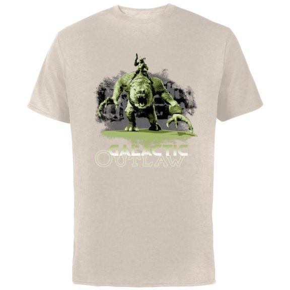 Star Wars The Book of Boba Fett Galactic Outlaw Rancor Rider - Short Sleeve Cotton T-Shirt for Adults - Customized-Natural