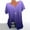 Purple, variant on Meichang Summer T Shirts for Women 2024 Gradient V Neck Tops Casual Short Sleeve Pleated Blouses Loose Fit Lightweight Tshirts Shirts Plus Size Tops Purple L