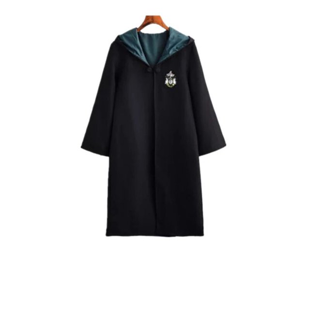 Bata mágica de Halloween para niños y adultos, bufanda de Ravenclaw Slytherin, sombrero de varita mágica, disfraz de Harry potter para Cosplay