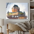 thumbnail image 2 of Designart Fall Season Chateau Frontenac III Canvas Wall Art, 2 of 5