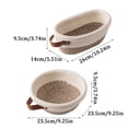 thumbnail image 3 of Banneton Bread Proofing Basket for Gifts, Hand Woven Bread Proofing Basket Set with Cotton Rope - Banneton for Sourdough, Artisan-Baking Dough Rising Bowl with Leather Handle for Kitchen Table 1Pcs A, 3 of 6
