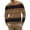 Brown5, variant on StSilkitty Mens Casual T-Shirts Striped Long Sleeve Crewneck Tee Shirt Lightweight Soft Comfy Breathable Tops