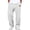 BPQ42-White, variant on Waffle Pants For Men Casual Vintage Open Bottom Pant Drawstring Baggy Lightweight Textured Trousers Fashion Pants White S