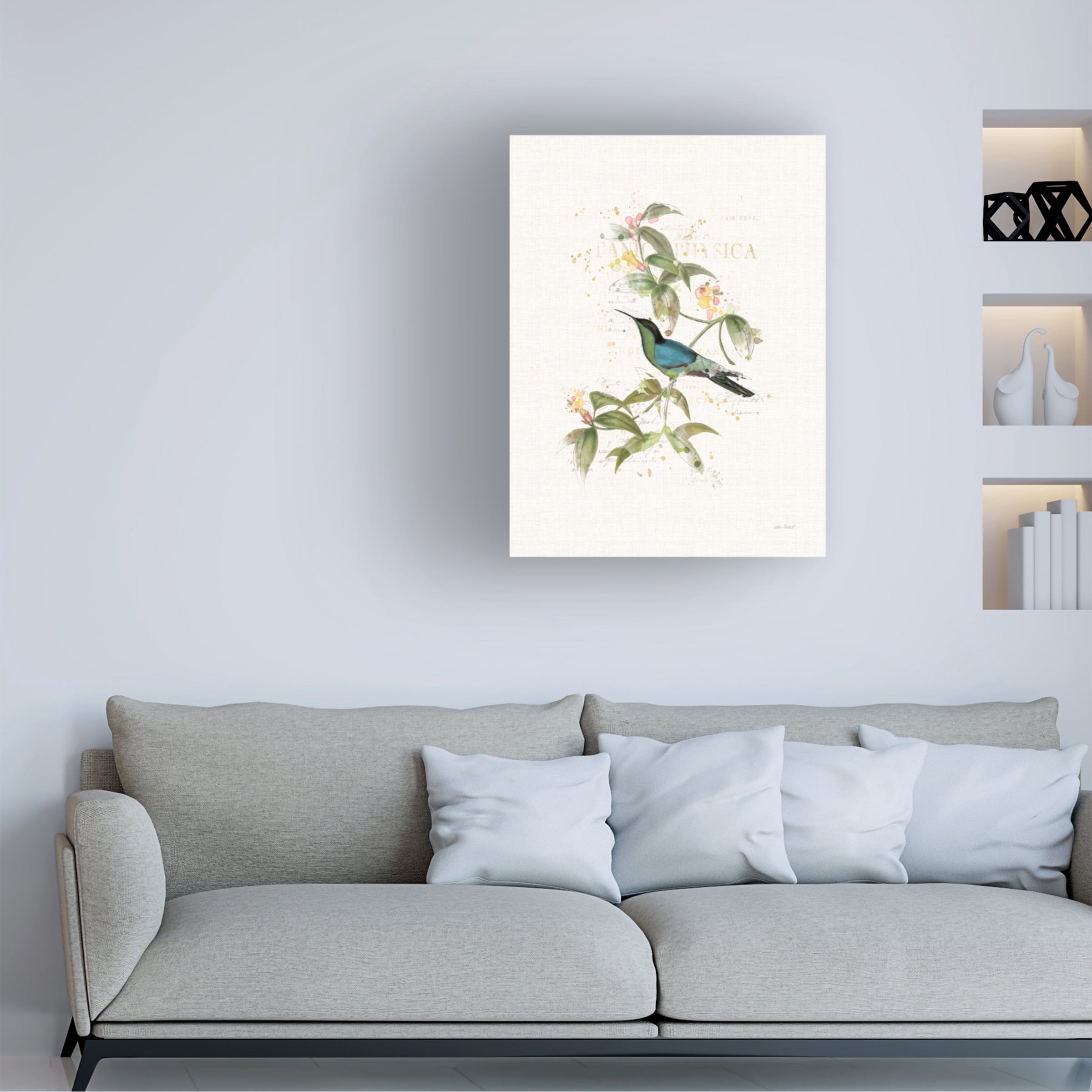 Katie Pertiet 'Colorful Hummingbirds IV' Canvas Art
