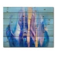 thumbnail image 3 of Designart 'Abstract Colorful Twisted Wavy Shape In Motion' Modern Print on Natural Pine Wood, 3 of 5