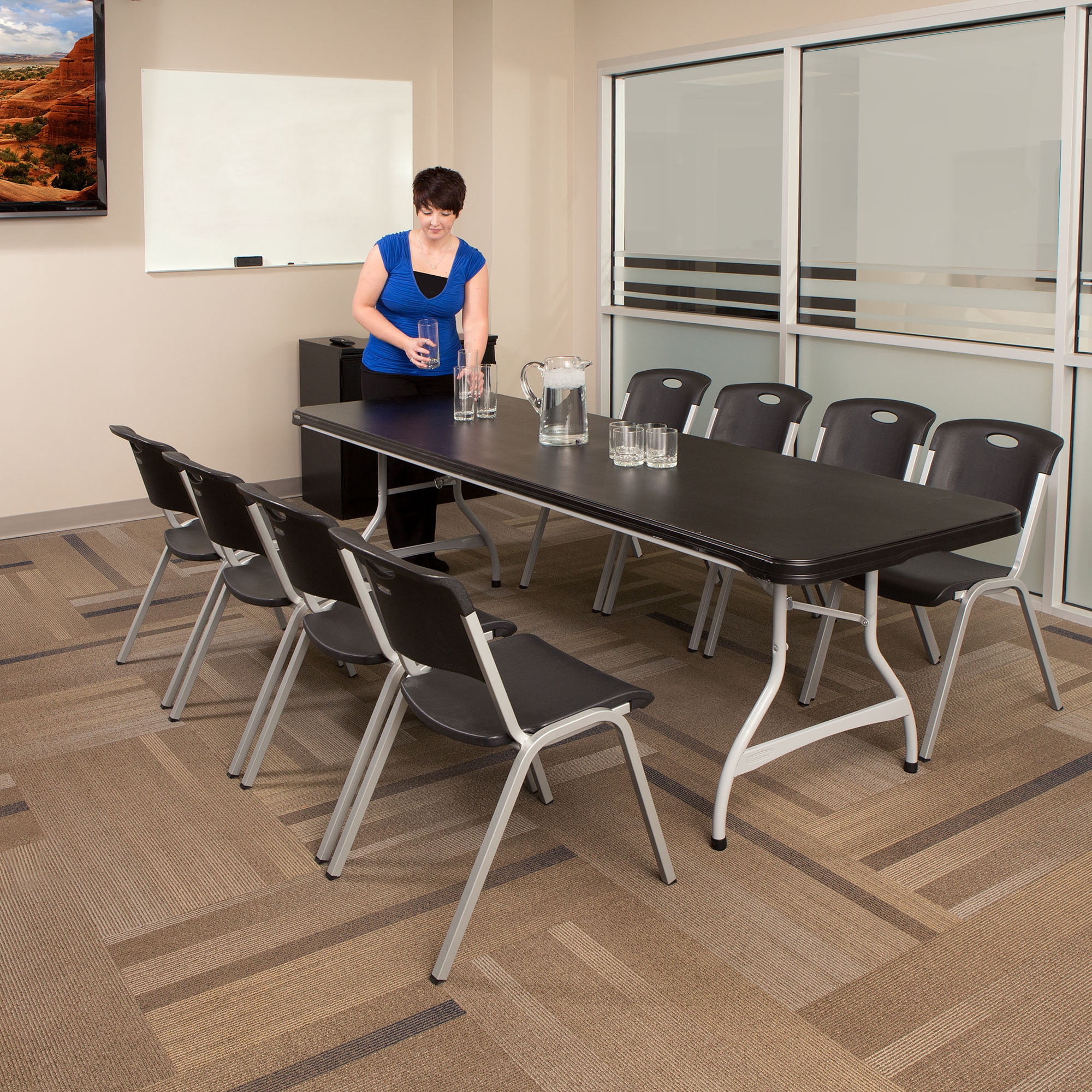 Lifetime Products Half Folding Commercial Table 122 cm x 61 cm x 91 cm –  ebuystt, image size:2000x2000