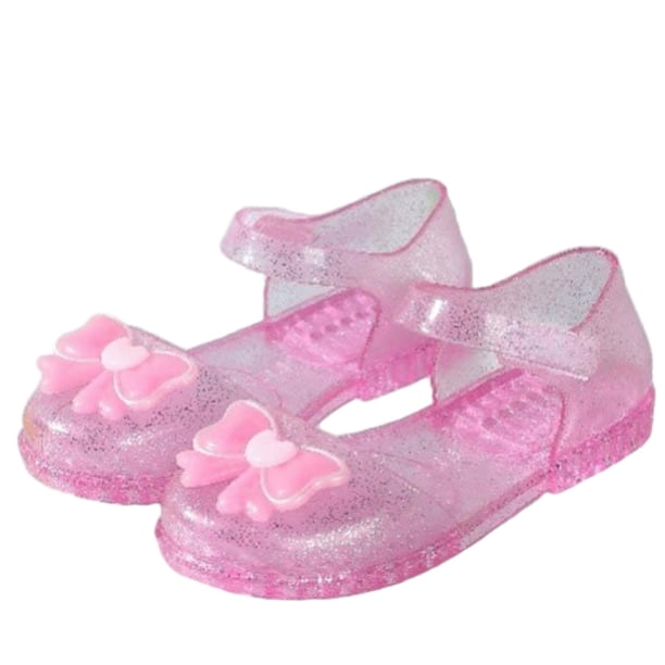 Sandalias de Niños Sandalias de Goma de Gelatina de Verano para Niños Y Niñas Zapatos de Playa Transparentes de la Princesa