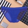 thumbnail image 4 of 4 Pack Mens Underwear Briefs Low Rise Ice Thread Fashion Ride Up Panties, 4 of 4