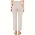thumbnail image 6 of Breezora Women High Silky Soft Pull On Comfort Pants Casual Stretchy Waist Relaxed Trousers, 6 of 9